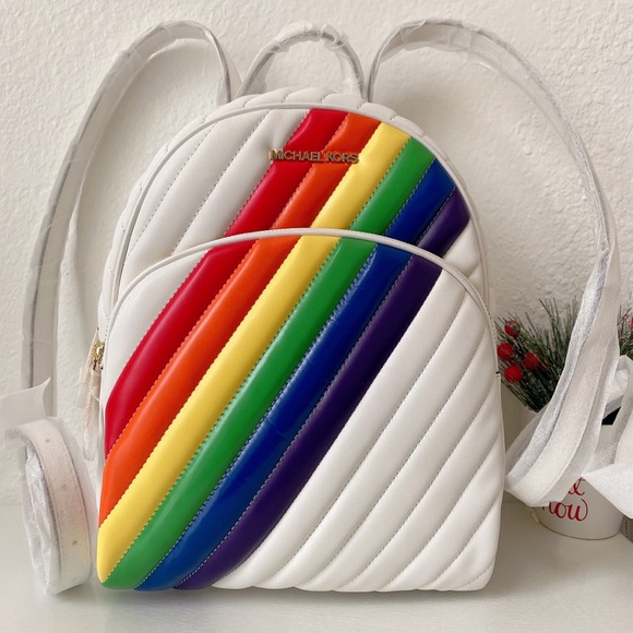 Michael Kors Handbags - Michael Kors Abbey MD Backpack Rainbow